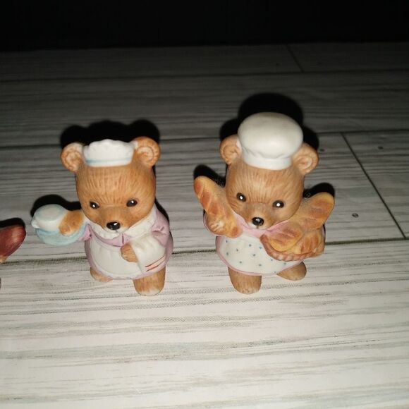 Homco Vintage 1980 Set Of 6 Collectible Career Professional Bear Figurines #8820 - Picture 8 of 10